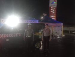 Dalam Pastikan Keamanan dan Ketertiban, Personil Piket Fungsi Polsek Serang Baru Laksanakan Patroli Preventif di SPBU