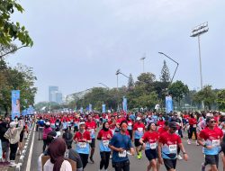 30 RIBU PELARI TUMPAH RUAH DI JAKARTA, BRIMOB POLDA METRO JAYA KAWAL KETAT BTN JAKARTA INTERNATIONAL MARATHON 2025