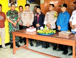 Dihari Bhayangkara Ke-79 Forkopimcam Gruduk Kantor Polsek Warungkiara