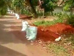 Warga Keluhkan Galian Tanah Diduga Kuat Peruntukan Pasangan Jalur Kabel  PLTMH Desa Kertamukti