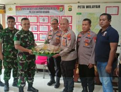 KUNJUNGAN YON ARMED 7 CIKIWUL KE POLSEK BANTARGEBANG DALAM RANGKA HUT BHAYANGKARA KE-79 TAHUN 2025