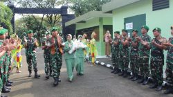Kodim 0509/Kab. Bekasi Gelar Tradisi Penyambutan Komandan Baru Dan Paripurna Persit