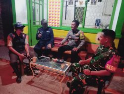 Sinergitas TNI-POLRI, Bhabinkamtibmas Dan Babinsa Patroli Malam di Bojong Rawalumbu