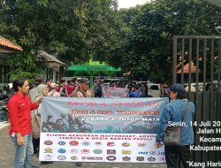 Aksi Damai Aliansi Masyarakat, Advokat, Lembaga Dan Forum Media Banten Peduli Berjalan Kondusif Di SMA Negeri 4 Cikupa