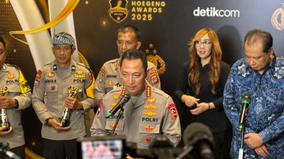 Kapolri Drs. Listyo Sigit Prabowo Tegaskan Komitmen Reformasi dan Pelayanan Terbaik dalam Hoegeng Awards 2025.