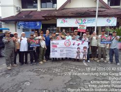Tiga Pilar Kelurahan Bungur Gelar Sosialisasi Bahaya Narkoba di RW 02, Kecamatan Senen.