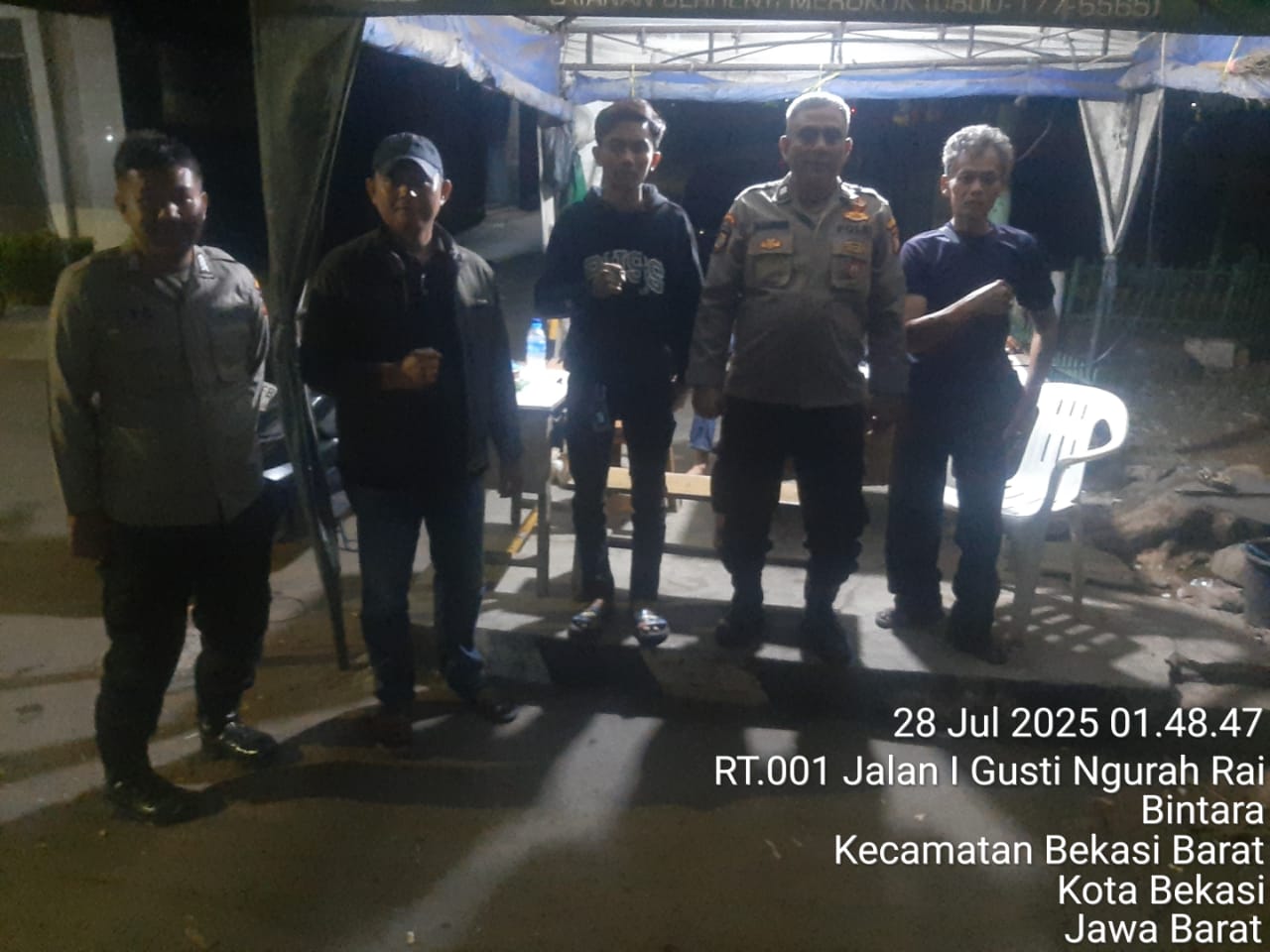 Tingkatkan Giat Patroli, Polsek Bekasi Barat Antisipasi Gangguan Kamtibmas