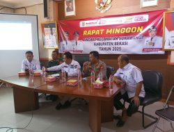 Ini Pesan…! Kapolsek Tambelang Saat Hadiri Rapat Minggon Tingkat Kecamatan Sukawangi