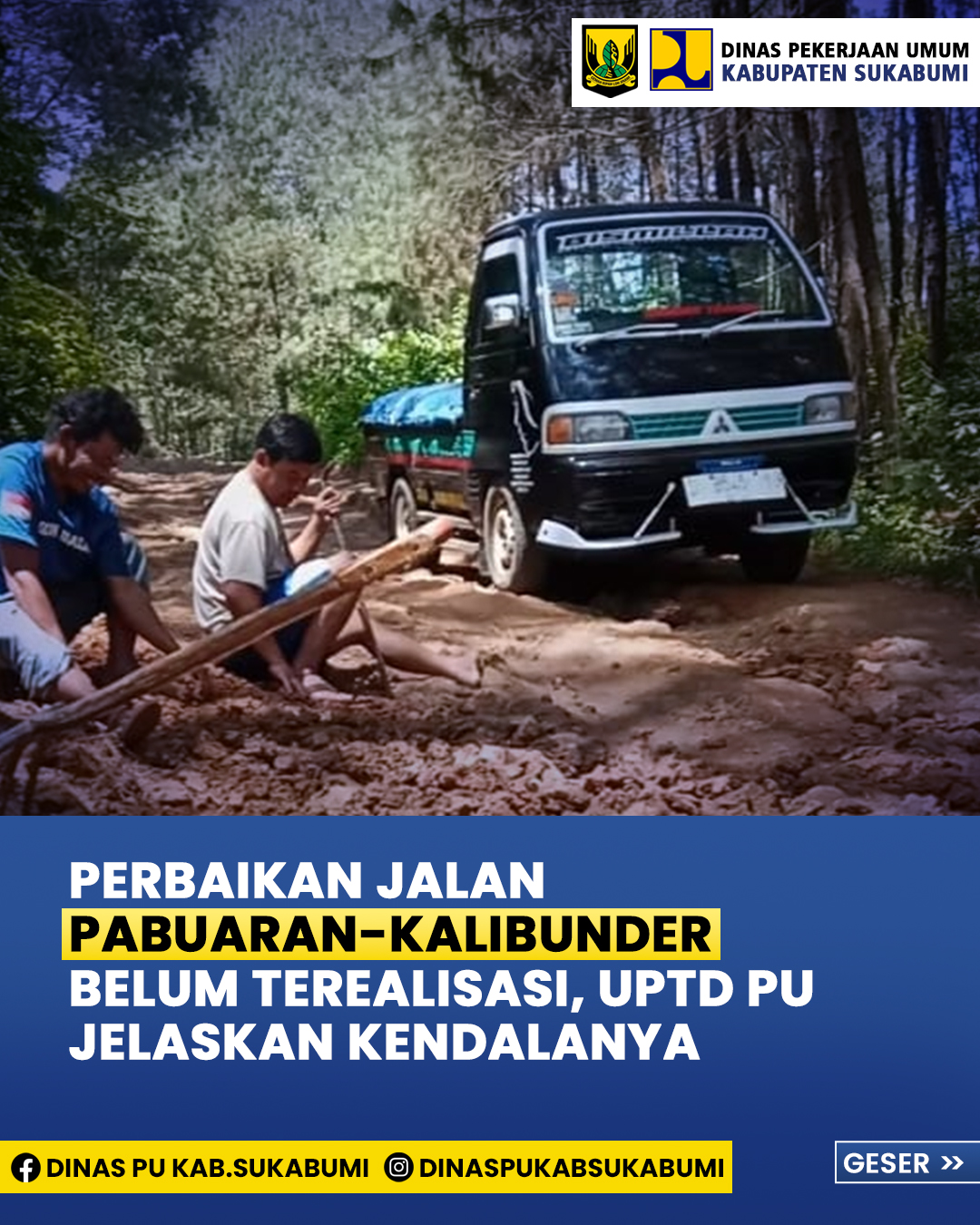 Perbaikan Jalan Pabuaran-Kalibunder Belum Terealisasi, UPTD PU Jelaskan Kendalanya