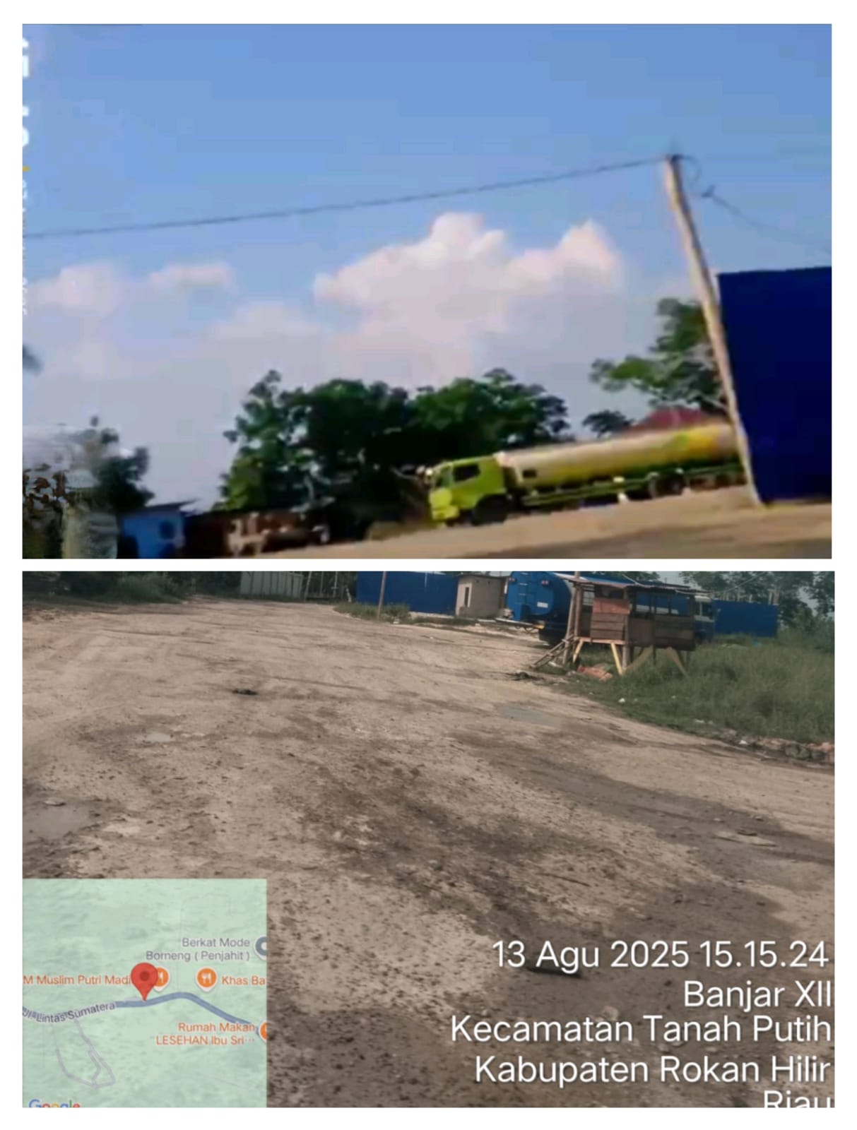 Gudang Pernah Terbakar Di Rohil Kini Jadi Gudang CPO, Diduga Dibekingi APH