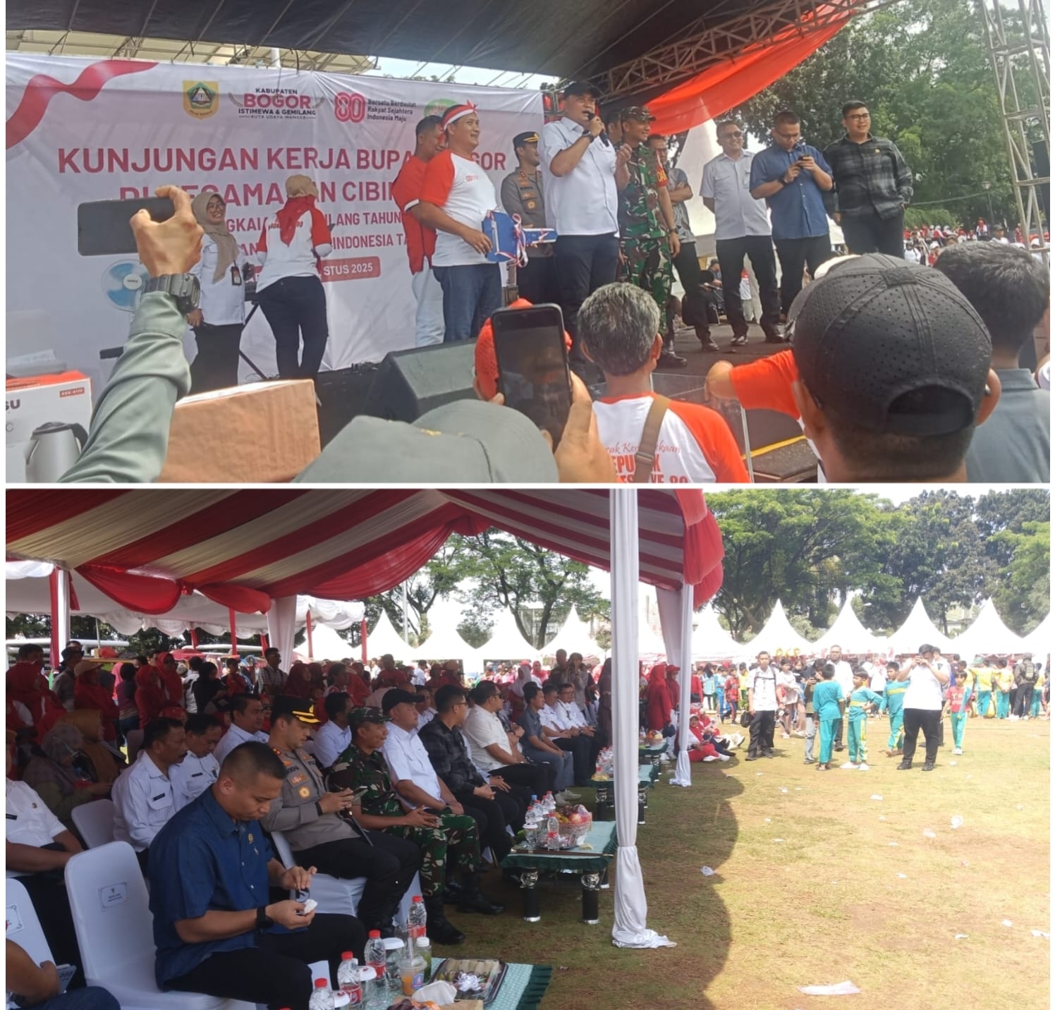 Semarak Kemerdekaan Republik Indonesia Ke -80 Tingkat Kecamatan Cibinong Sangat Meriah