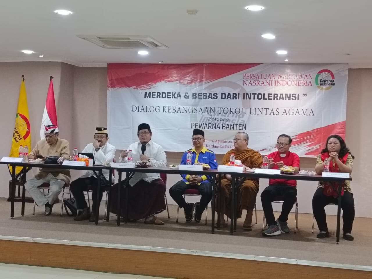 Momen Jelang HUT RI Ke 80, Pewarna Banten Adakan Diskusi Lintas Agama ” Merdeka dan Bebas dari Intoleransi”