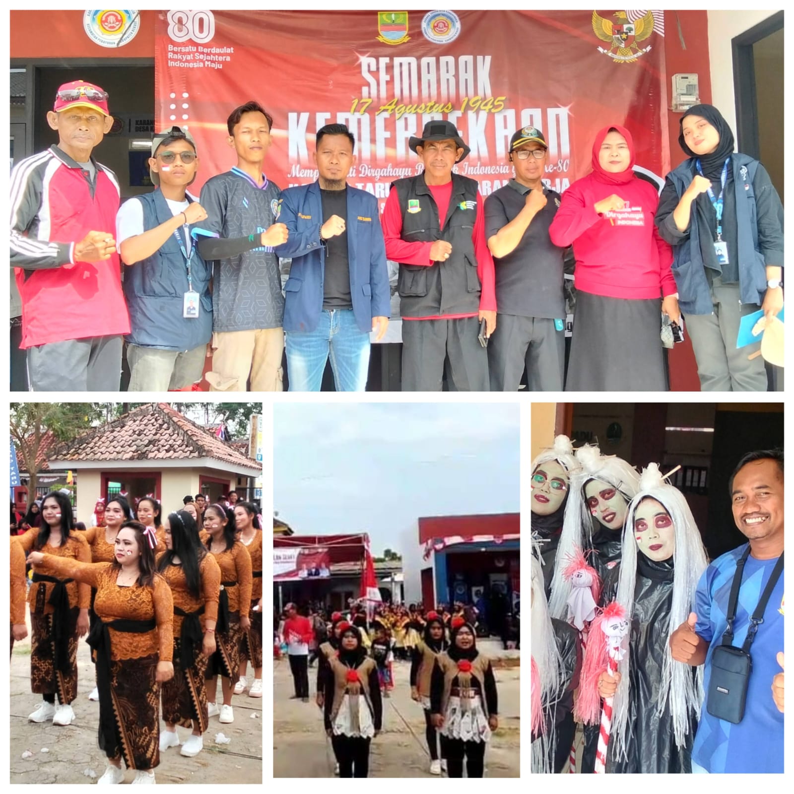 KADES Karangharja Dan Karangtaruna Selenggarakan Beragam Perlombaan Perayaan HUT-RI Ke 80 Tahun