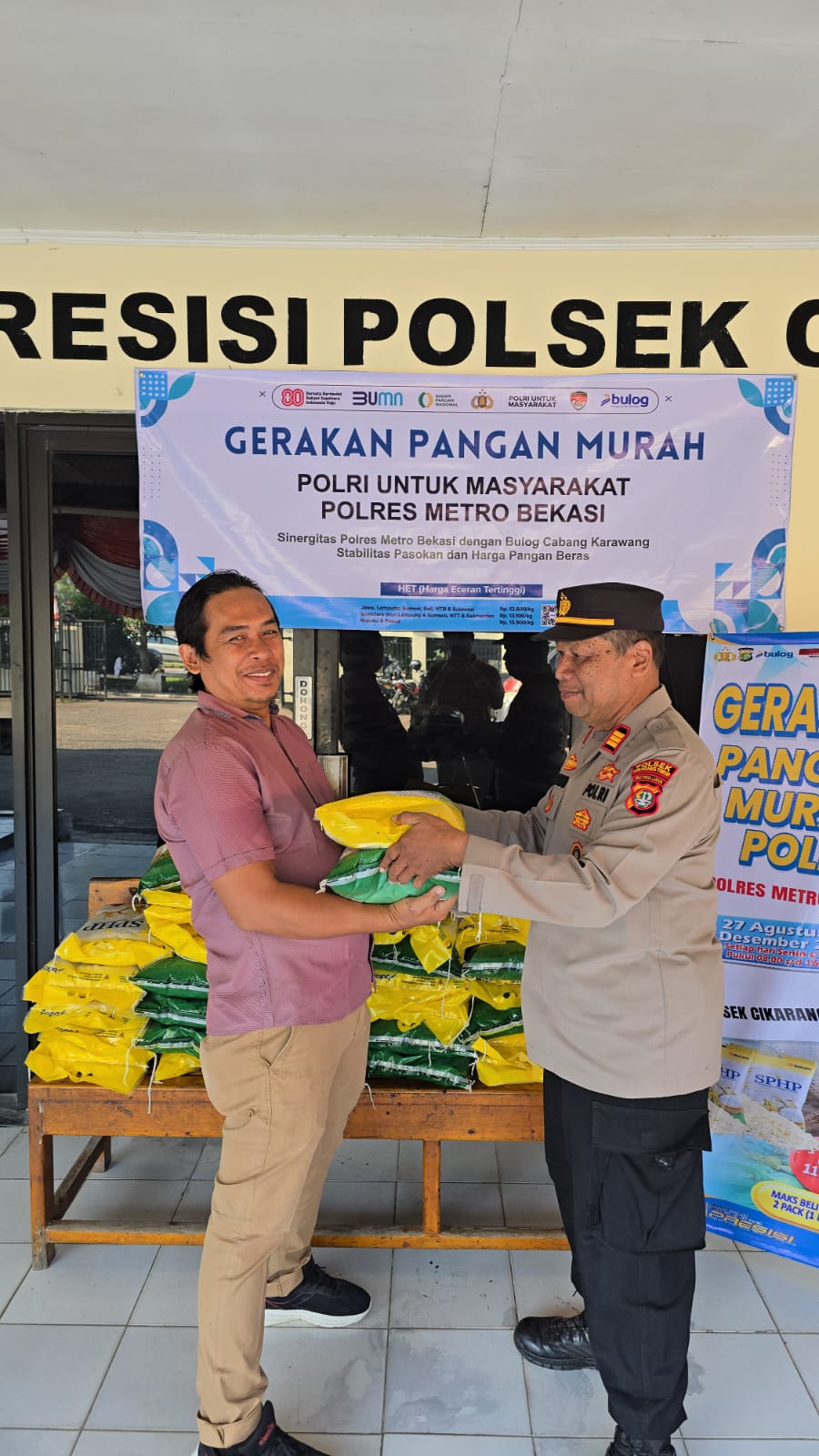 Polsek Cikarang Timur Gelar Gerakan Pangan Murah