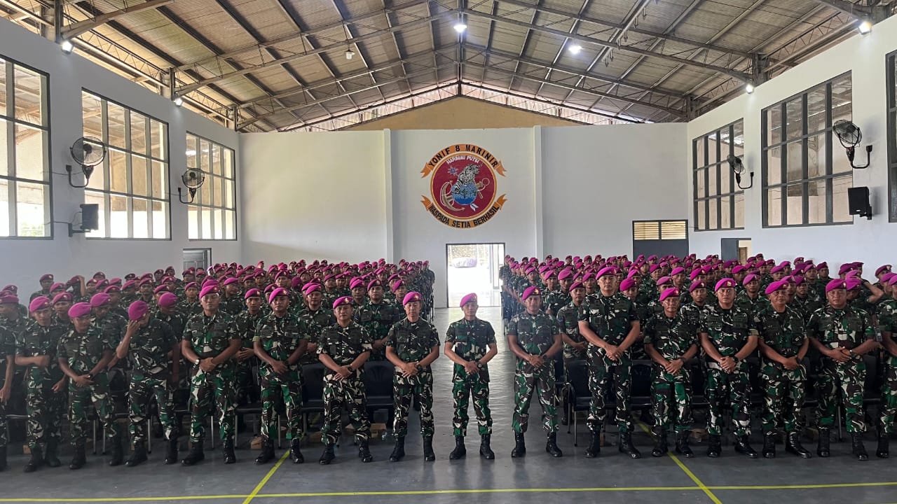 Komandan Pasmar 1 Lakukan Kunjungan Kerja di  Kesatuan TNI AL Wilayah Sumatera Utara.