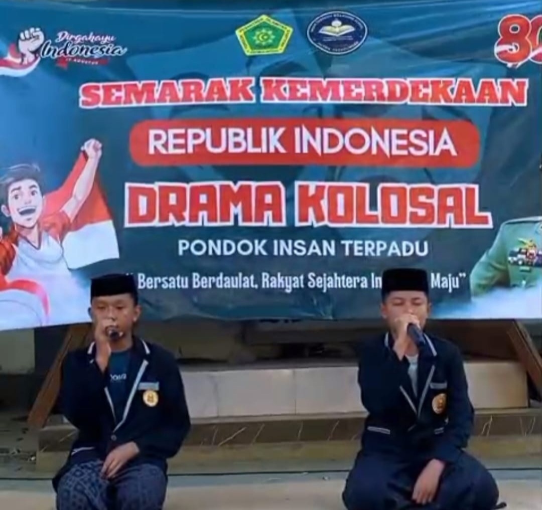 Drama Kolosal Kemerdekaan RI Oleh Siswa Siswi SMP Insan Terpadu Paiton, Kabupaten Probolinggo