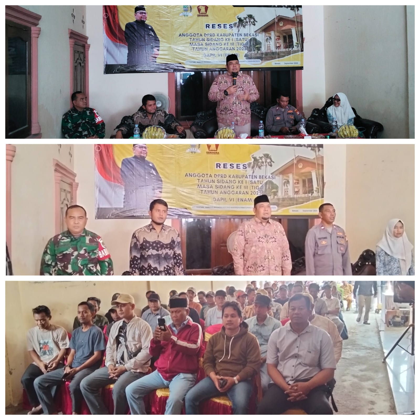 Ridwan Arifin SH, Dewan DPRD Davil 6 Fraksi Partai Gerinda Gelar Acara Reses Di Desa Karang Jaya