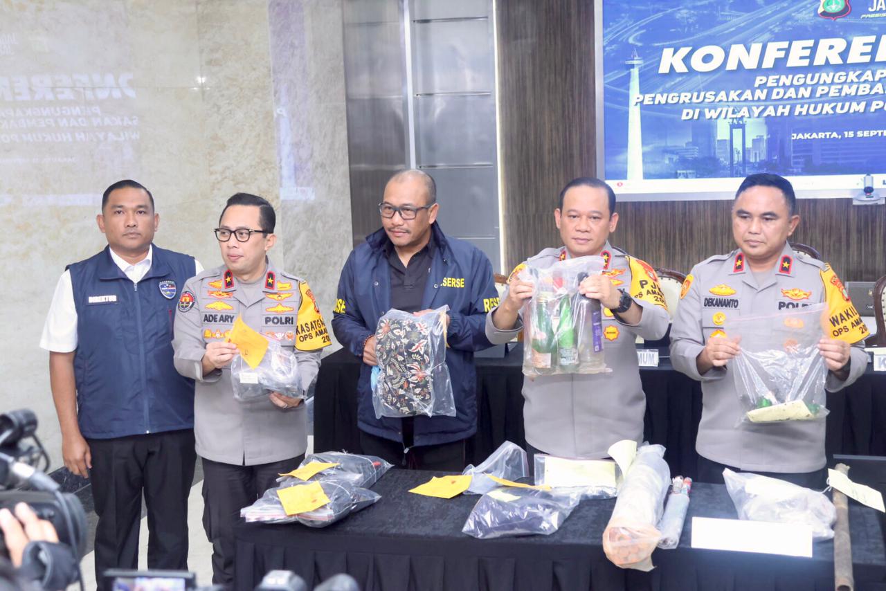 Kapolda Metro Jaya Tegaskan yang Ditangkap Adalah Perusuh, Bukan Pendemo.