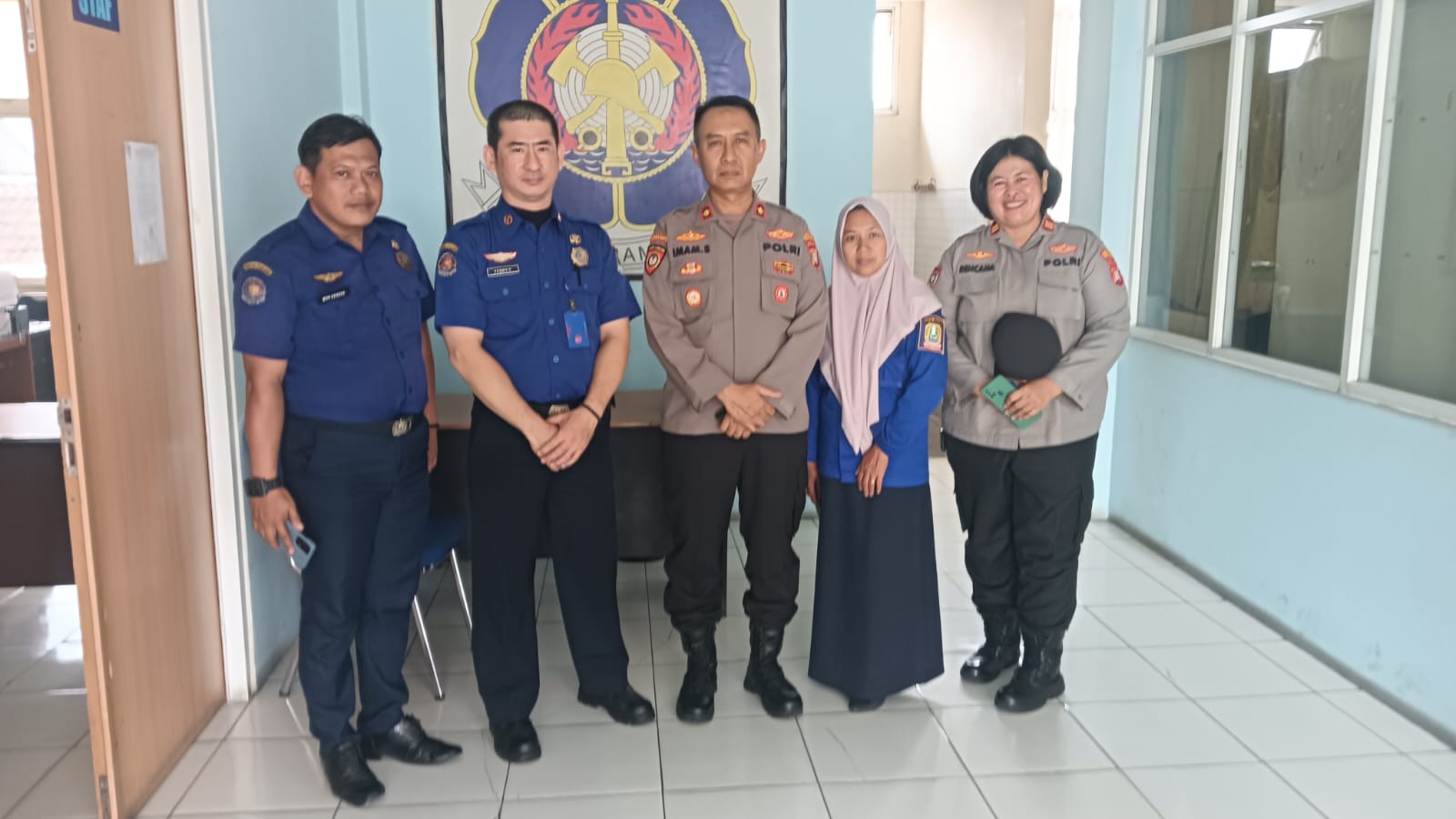 Pererat Kerja Sama, Kapolsek Bekasi Utara Sambangi Sektor Damkar