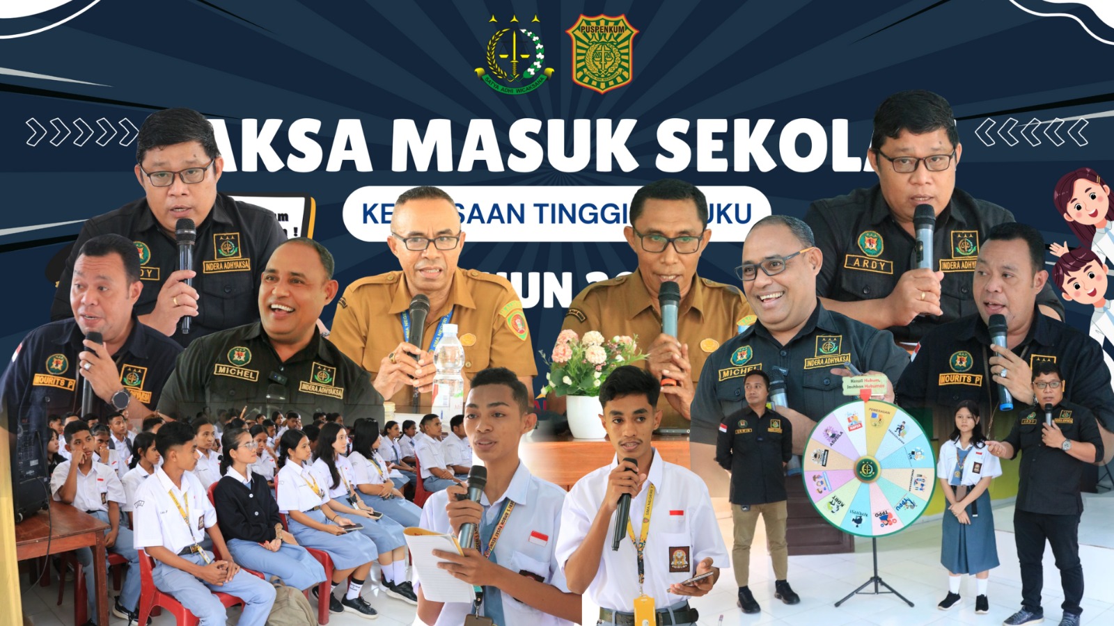 Kejaksaan Tinggi Maluku Masuk Sekolah Sosialisasi Cegah Bullying dan Penyalahgunaan Medsos di SMKN 5 dan SMAN 7 Ambon.