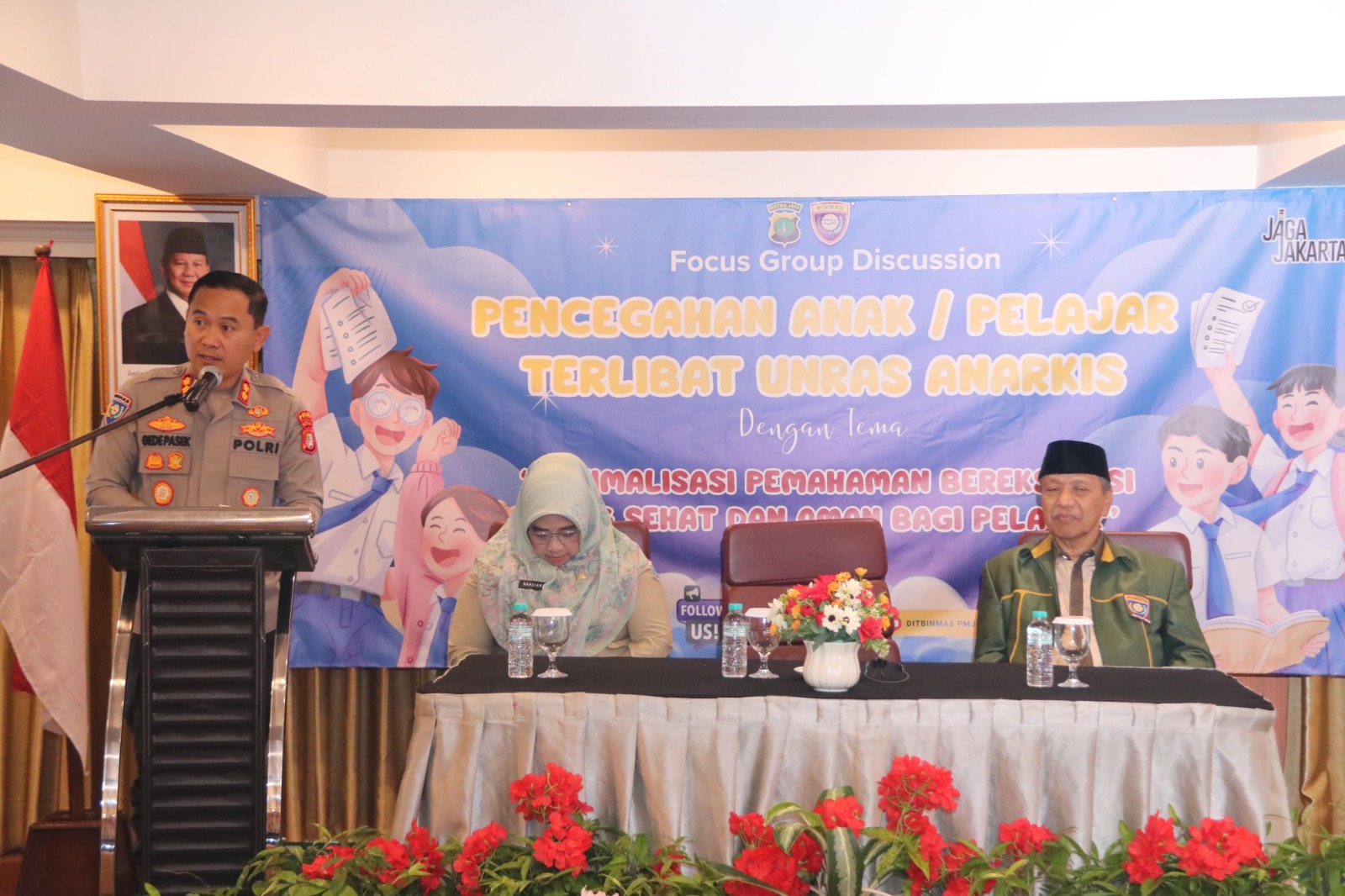 Ditbinmas Polda Metro Jaya Gelar FGD, Ingatkan Pelajar Berekspresi Secara Sehat dan Aman.