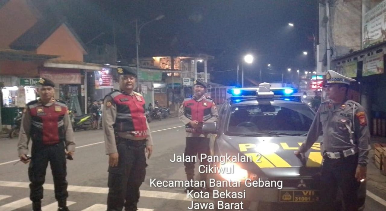Polsek Bantargebang Giat Ops Aman Nusa di Lanjut Ops Kejahatan Jalanan