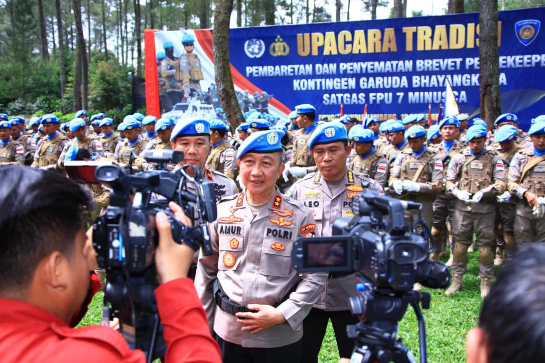 FPU 7 MINUSCA Siap Berangkat Ke Africa Tengah, Kadivhubinter Polri : Misi Perdamaian, Polri Terlatih.