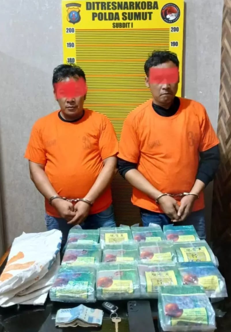 Polda Sumut Bongkar Jaringan Sabu Antar Negara,Dua Orang Diamankan.