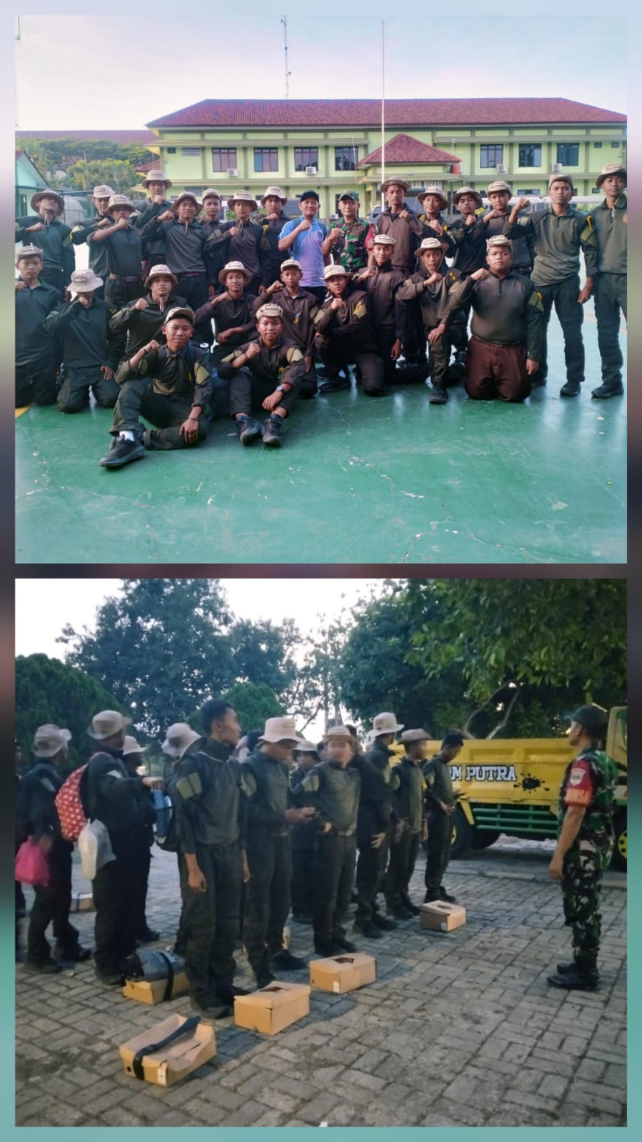 Puluhan Pelajar Selesai Diklat Bela Negara, Kembali ke Koramil 11 Pebayuran