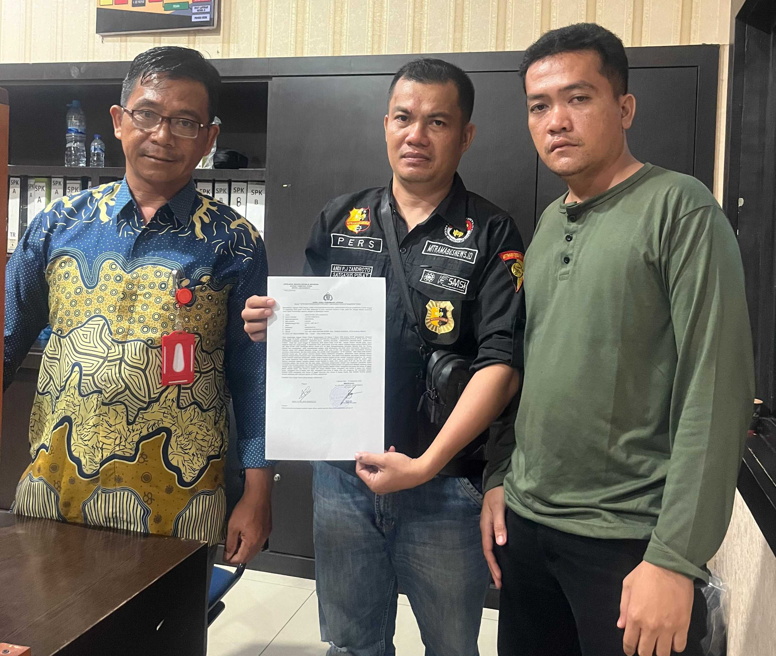 Wartawan Diintimidasi Debt Collector,  Akpersi Desak Polda Sumut Tangkap Pelaku Pengeroyokan