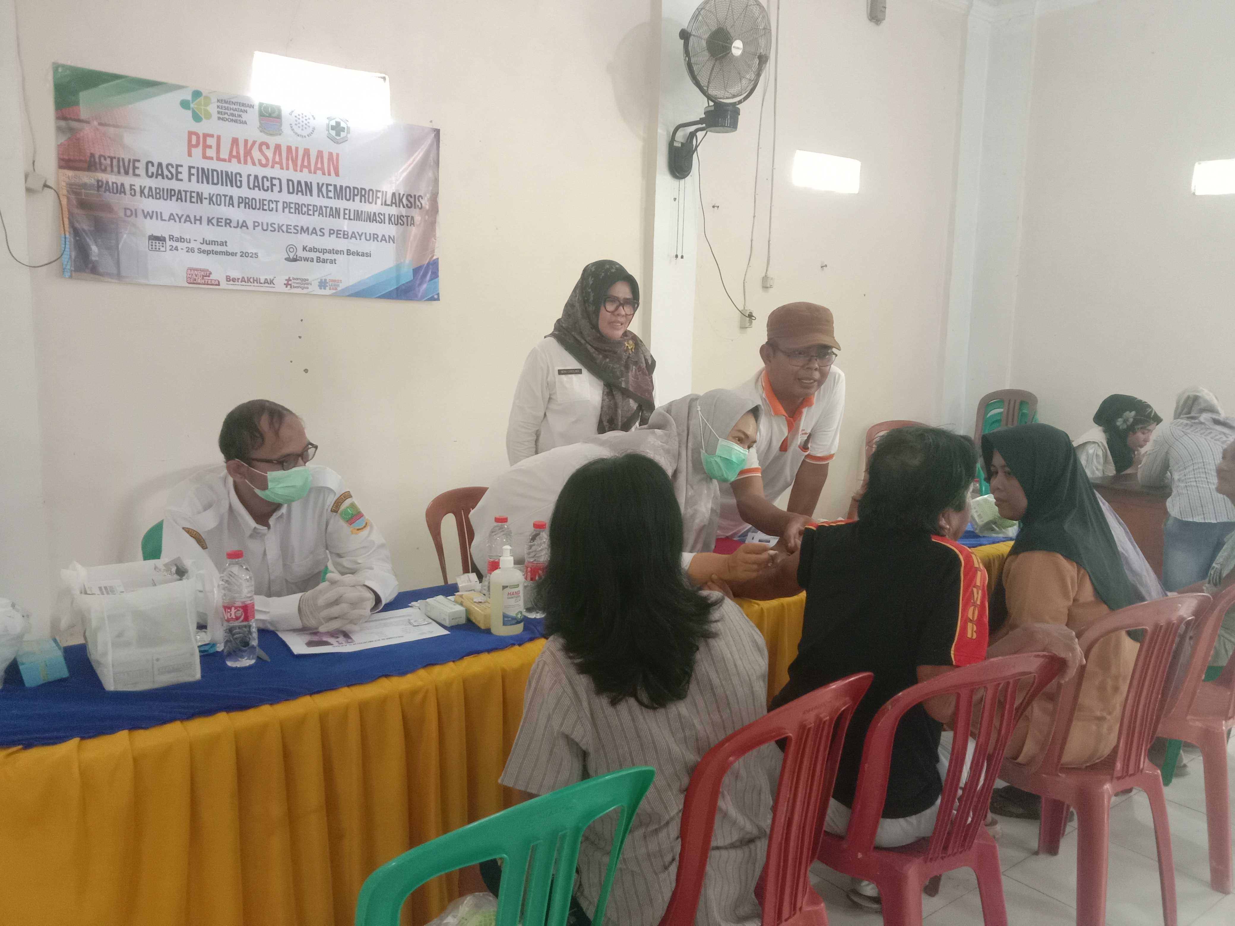 UPTD Puskesmas Pebayuran Gelar Active Case Finding (ACF) Dan Kemoprofilaksis Di Kecamatan Pebayuran