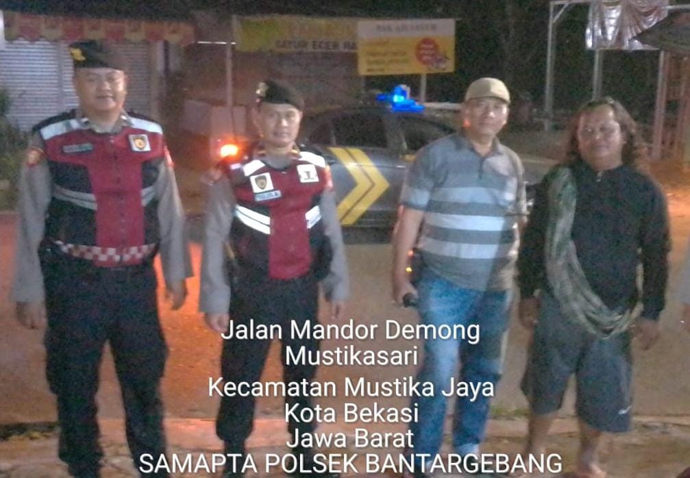 POLSEK BANTARGEBANG GELAR PATROLI MOBILE ANTISIPASI GUANTIBMAS