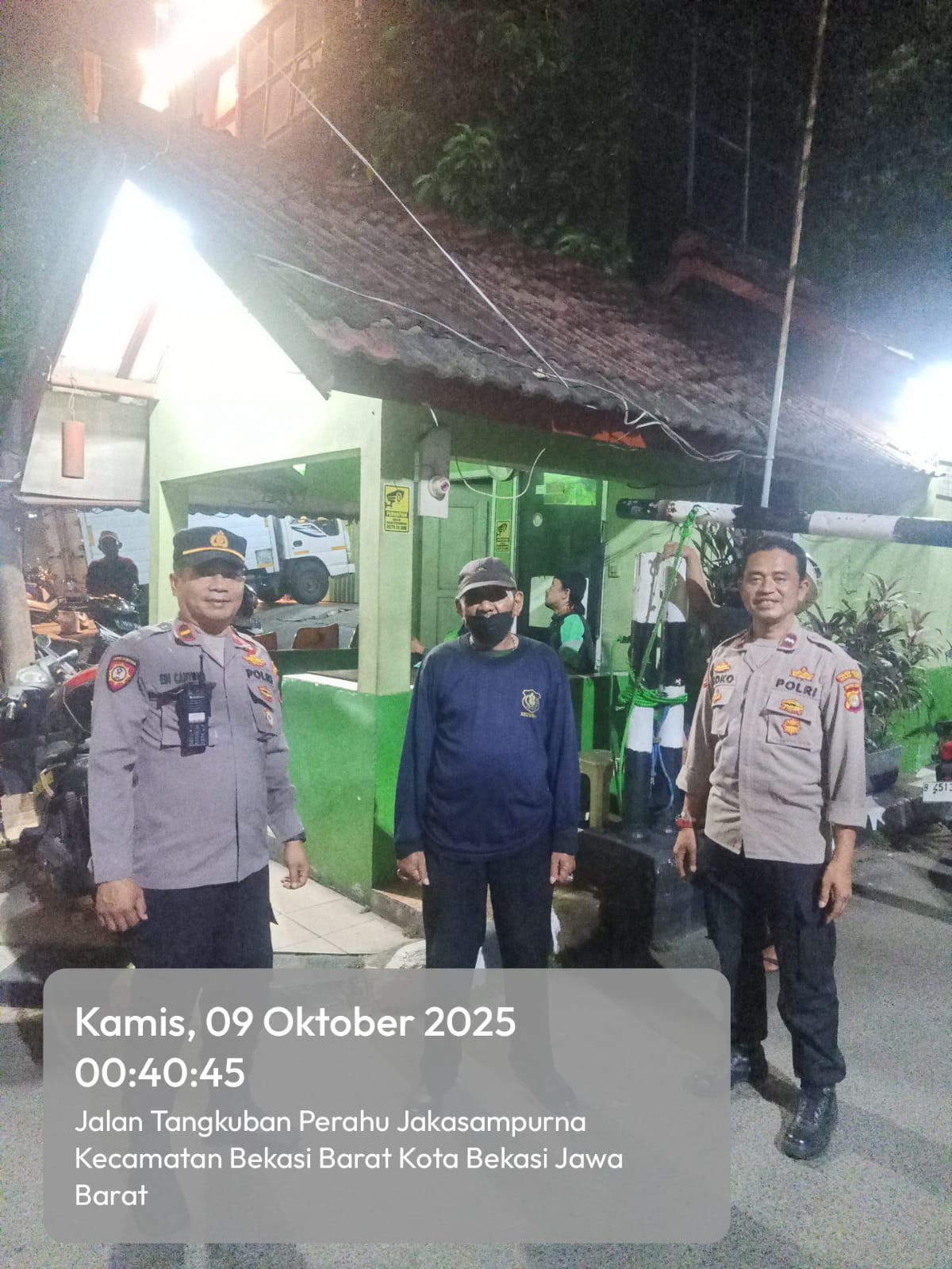 Polsek Bekasi Barat Optimalkan Patroli, Pastikan Situasi Aman Dan Kondusif