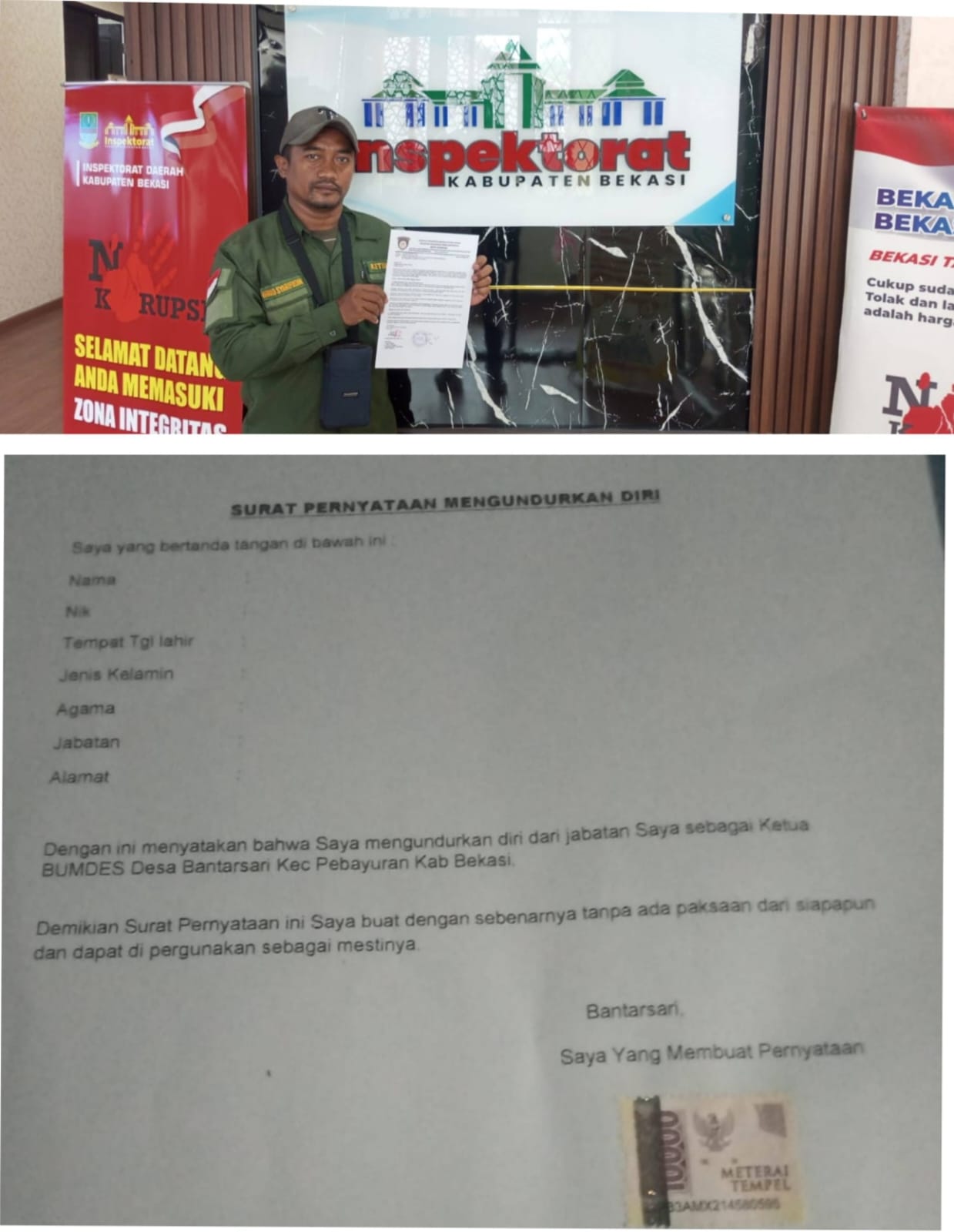 Setelah Dilaporkan ke Inspektorat, Ketua BUMDes Bantarsari Diintervensi DPD AKPERSI Desak Inspektorat Audit Total
