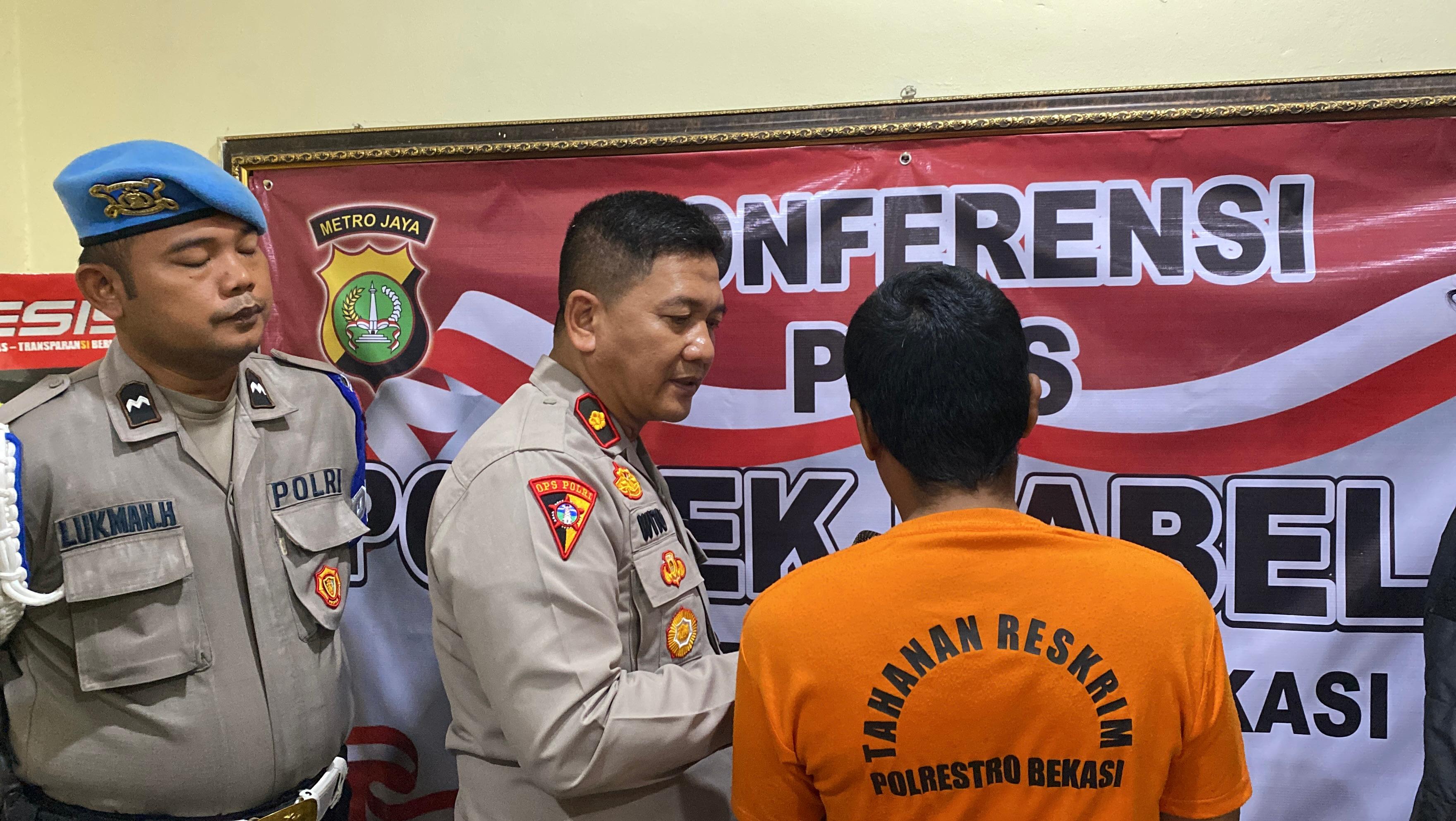 Nekat Curi Motor Demi Biaya Anak Sakit, Warga Babelan di Ringkus Polisi