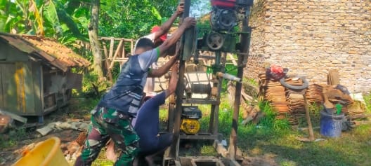 Demi Impian Warga Terwujud Satgas TMMD ke-126 Bangun Sumur Bersih Di Nagacipta