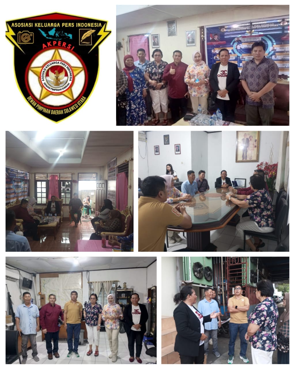 Tiga Senator Dewan Perwakilan Daerah RI, Kunjungi Kantor Sekretariat DPD Akpersi Sulut