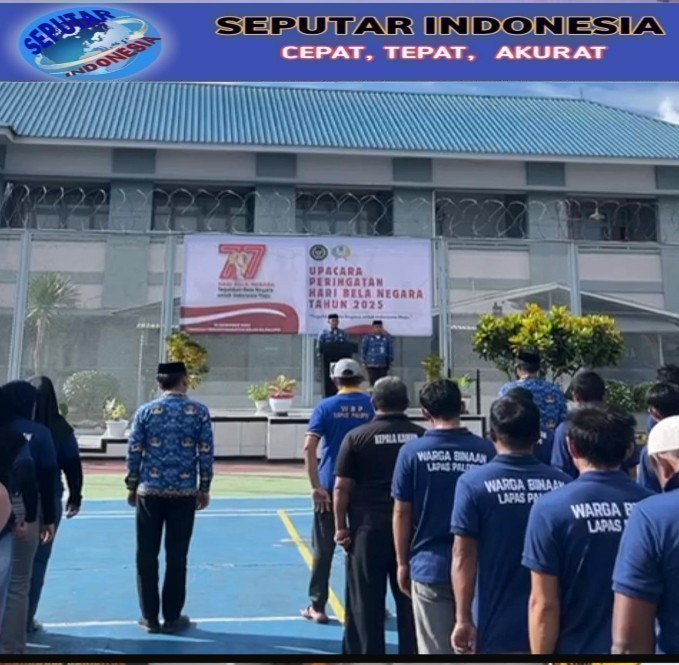 Lapas Palopo Gelar Upacara Peringatan Hari Bela Negara ke-77 Tahun 2025