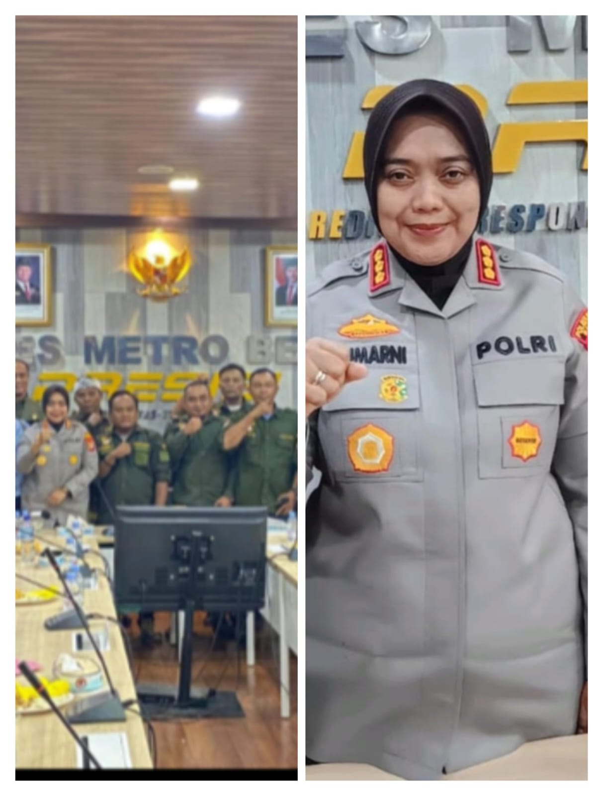 Asosiasi Keluarga Pers Indonesia AKPERSI Apresiasi Program CLBK (Cepat Lapor Bu Kapolres) Polres Metro Bekasi