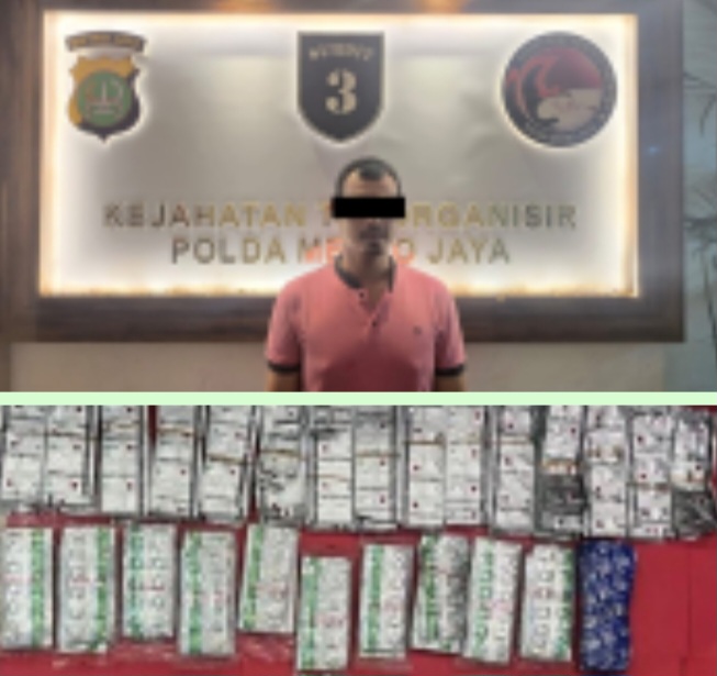 Diresnarkoba Polda Metro Jaya Bongkar Peredaran 4.395 Obat Berbahaya Tanpa Izin Edar di Jagakarsa, 1 Orang Turut Diamankan.