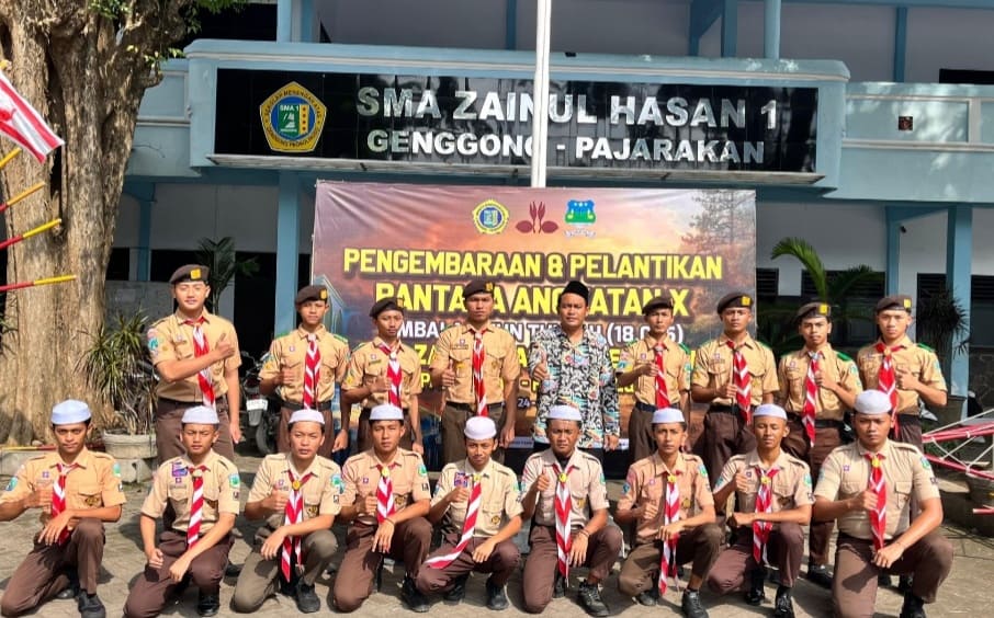 Pendidikan Karakter Digaungkan, SMA Zainul Hasan 1 Genggong Gelar Pengembaraan dan Pelantikan Bantara Angkatan X