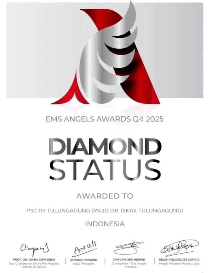 Tim Medis Tulungagung Berhasil Raih Penghargaan Bergengsi EMS Angels Awards