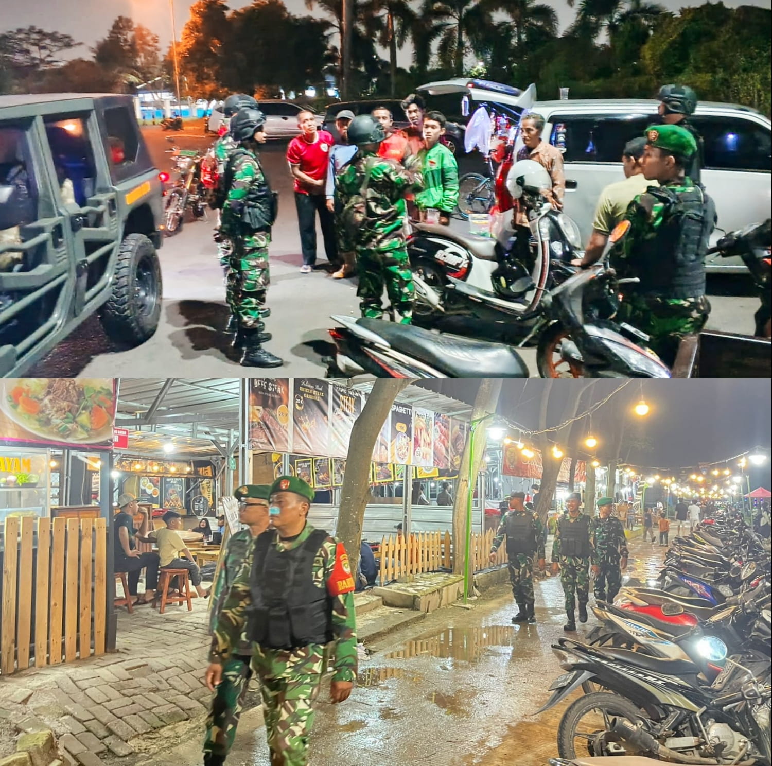 Patroli Maung Koramil 08 Lemahabang Ciptakan Rasa Aman