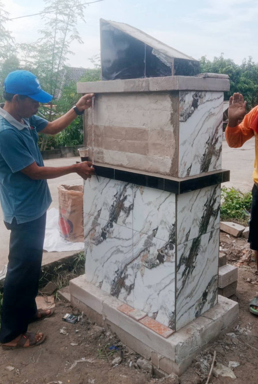 Pj Kepala Desa Sumbereja Inisiasi Pembangunan Tugu Batas Antar Desa Sumbereja Dan Sumberurip