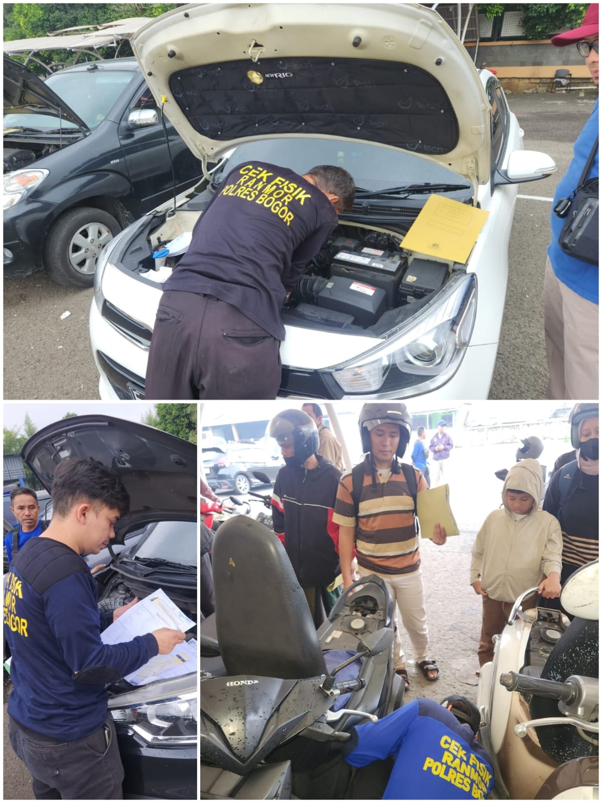 Pelayanan Cek Fisik  Lapangan Ready Di Samsat Cibinong Bogor