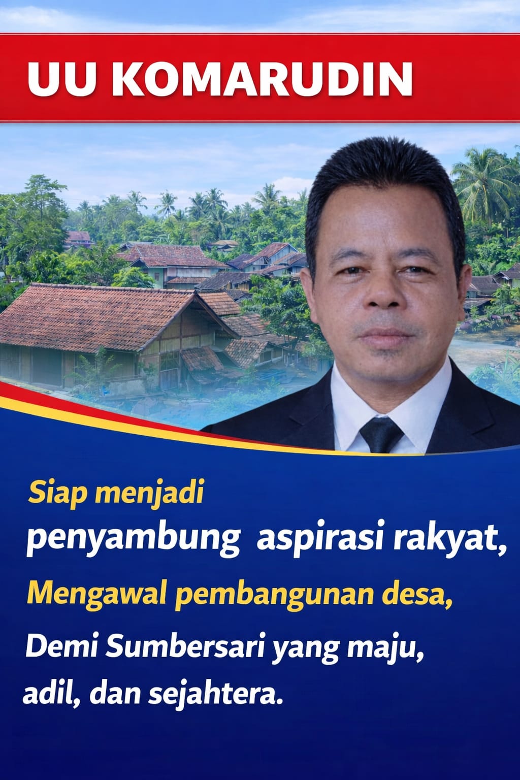 Demi Aspirasi Warga UU Komarudin Siap Maju Di Bursa Calon BPD Desa Sumbersari