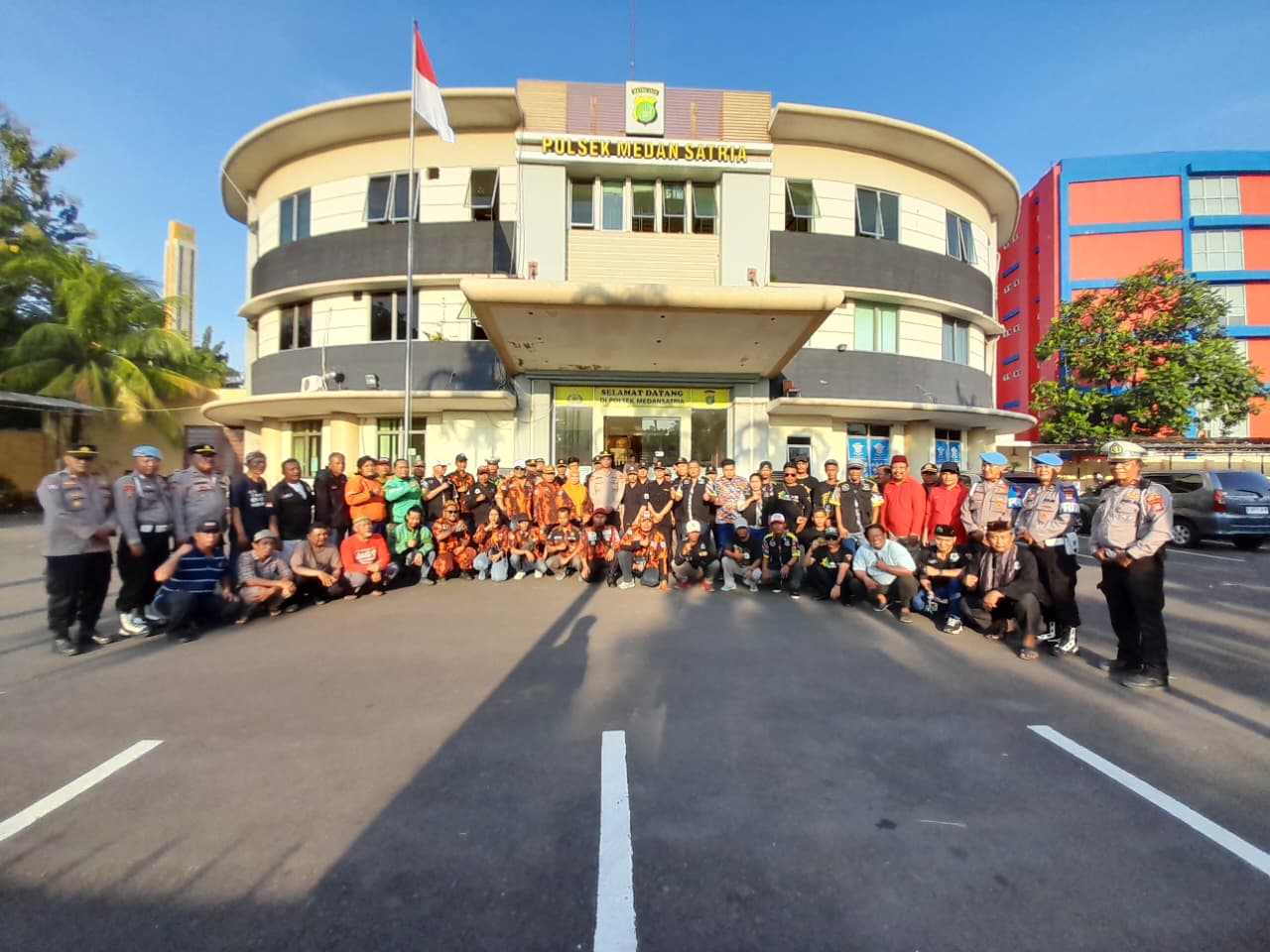 Apel “Sabuk Kamtibmas” Polsek Medansatria Perkuat Sinergi Jaga Keamanan Wilayah