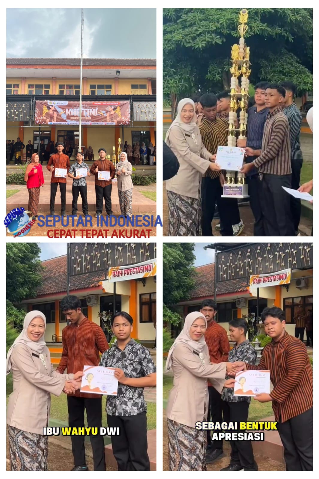 Kemeriahan Upacara Peringatan Hari Kartini Di SMAN 1 Rejotangan