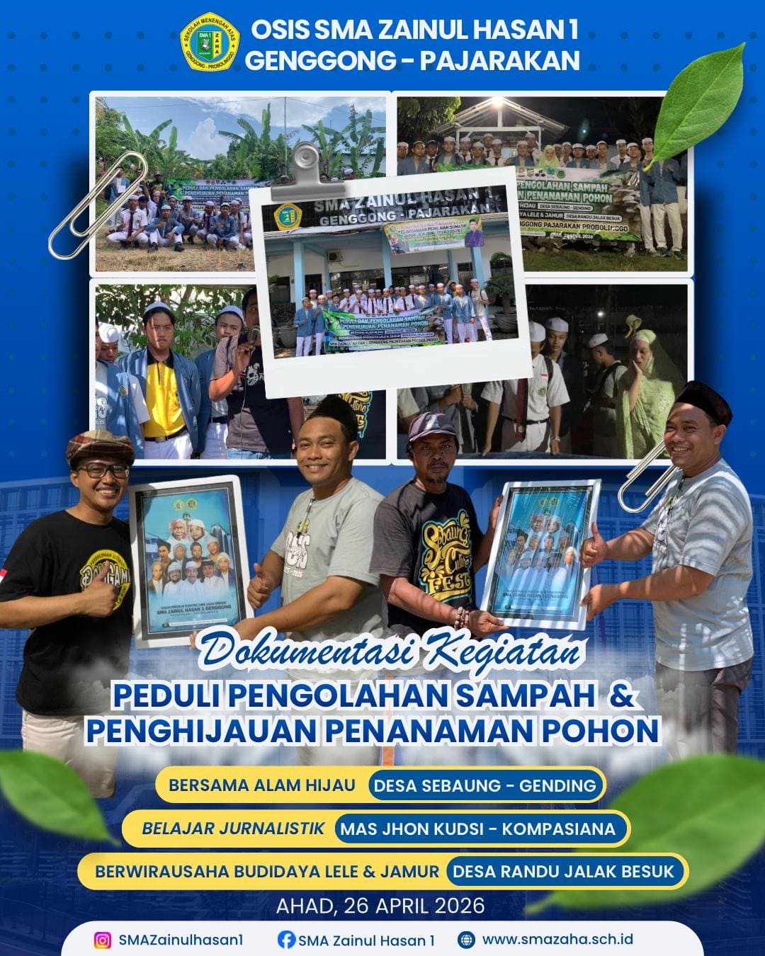 Dari Gending ke Besuk, Siswa SMA Zaha 1 Genggong Jalani Pembelajaran Nyata dari Sampah hingga Jurnalistik