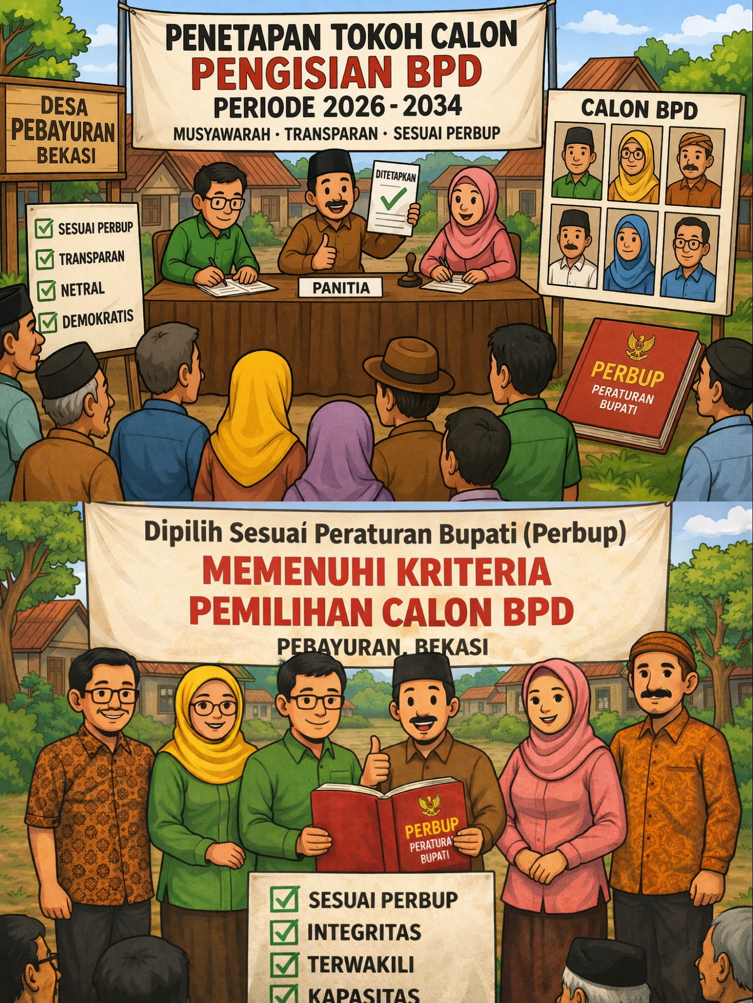 Pengisian Calon BPD 2026–2034 Penetapan Tokoh Wajib Sesuai Perbup